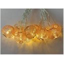 Ver imagem 3 de Cordão Luminoso Bola Rose Gold 10 Leds Pilha 3000K Taschibra