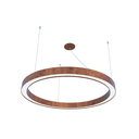 Ver imagem 1 de Pendente Anel 60cm Led 25w 2700k em Madeira Imbuia