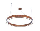 Ver imagem 1 de Pendente Anel 60cm Led 25w 2700k em Madeira Imbuia