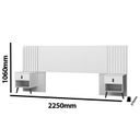 Ver imagem 3 de Cabeceira Box Ripada 106x225cm Lady