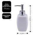 Ver imagem 3 de Kit 3 Porta Sabonete Líquido Porcelana Branco 250ml