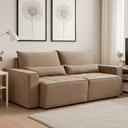 Ver imagem 1 de Sofa Cama 260cm Retratil e Reclinavel 4 Lugares Nepal