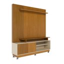 Ver imagem 3 de Rack Ares para Tv de até 75 Polegadas (com Rodízios) - Cinamomo / Off White - Madetec