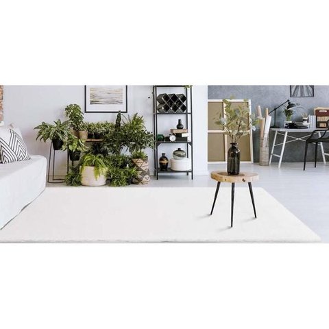 Tapete Felpudo Aconchego 01 Branco 2,00x2,40M - Edantex