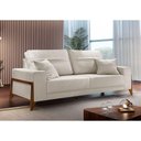 Ver imagem 2 de Sofá 3 Lugares Living M-130 Veludo Martins Creme
