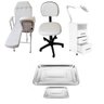 Kit Podologia Cadeira Mocho Exaustor com Luminária Armário 03 Gavetas Fiscomed Kit Maca Podologia - 1