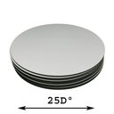 Ver imagem 1 de Kit com 18 Cake Board Redondo Mdf Branco 25dº Kitckb25d