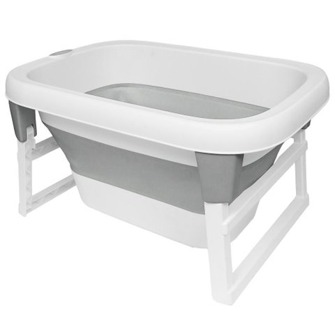 Banheira Ofurô Infantil Buba Cinza 80l | Válvula e Sensor