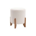Ver imagem 7 de Kit Decorativo Sofá Curvo Orgânico + 01 Puff e Poltrona Luna Boucle Branco - Montanaris Decor
