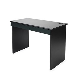Escrivaninha Pé Painel com Gaveta Marelli 1200x500 Preta