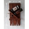 Suporte De Parede Para 2 Vinhos E Duas Taças Gourmet 28x60 - 2