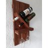 Suporte De Parede Para 2 Vinhos E Duas Taças Gourmet 28x60 - 1