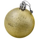Ver imagem 1 de Kit 48 Bolas Enfeite Natalino Árvore Natal 70mm Dourado