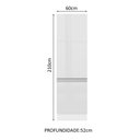 Ver imagem 3 de Paneleiro Armário de Cozinha 100% MDF 60 cm 2 Portas Portas Branco Brilho Acordes Madesa
