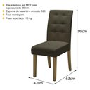 Ver imagem 3 de Conjunto com 2 Cadeiras de Jantar Multimóveis CR50040 Castor