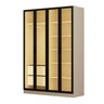 Guarda-roupa 4 Portas Reflecta com Led 100% Mdf Orion CabeCasa MadeiraOriginals - 4