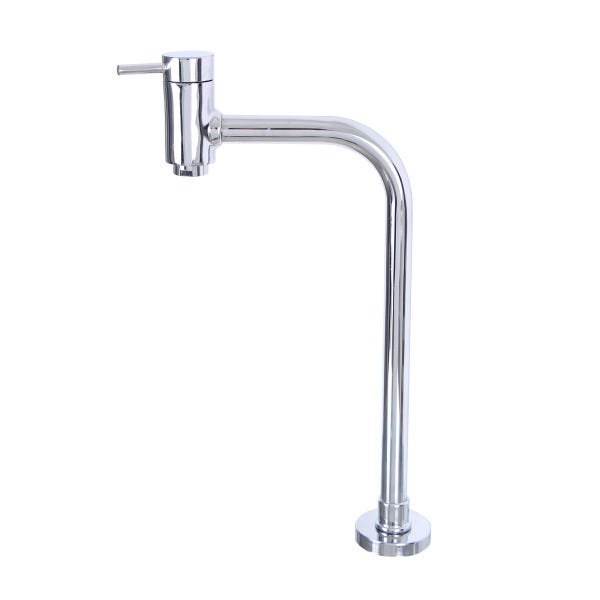 Cuba de Apoio 30cm Prata + Torneira Link + Válvula para Banheiro - 3