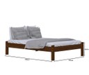 Ver imagem 2 de Cama Turca Casal Madeira Maciça Cor Castanho + Colchão