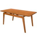 Ver imagem 1 de Mesa Esmeralda 160×90 Cm – Elegância e Funcionalidade:castanho