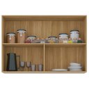 Ver imagem 7 de Armário de Cozinha 120cm 2 Portas de Vidro Minsk Freijó Z06 - Mpozenato