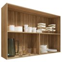 Ver imagem 5 de Armário de Cozinha 120cm 2 Portas de Vidro Minsk Freijó Z06 - Mpozenato