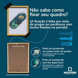 Quadro Decorativo Leão Rei Força Fé 2 45x33 C/vidro - 5