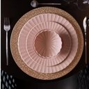 Ver imagem 5 de Jogo 36 Pratos Rasos Melamina Resistente 27cm Bege Gerbera Lyor Refeições Restaurante Buffet