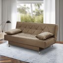 Ver imagem 3 de Sofá Cama 1,80m Iara Suede Cappuccino Rover & Beato