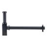 Sifão Quadrado Para Lavatório Preto Fosco Lux - 2