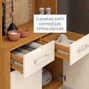 Ver imagem 6 de Kit Armário de Cozinha Compacta Serena 2 Gavetas 4 Portas com Pés Cinamomo Off White Madetec