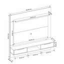 Ver imagem 4 de Painel para Tv Nt 1280 Freijó com Preto - Notável