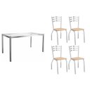 Ver imagem 1 de Mesa Cozinha Reno 150 + 4 Cad Portugal Cromado Kappesberg