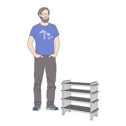 Sapateira Banco Baixa para Porta de Entrada Madeirada - 5