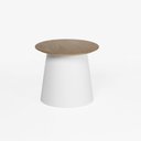Ver imagem 1 de Mesa Lateral Natt com Tampo em Mdf Laminado 50 Cm X 46,5 Cm Branca