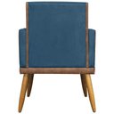 Ver imagem 3 de Kit 10 Poltrona para Recepção Lis Corino e Suede Cores - Azul-marinho, Suede/corino