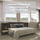 Ver imagem 5 de Cabeceira Casal Extensível com 2 Mesas de Apoio Copacabana Móveis Rimo