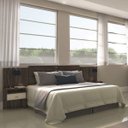 Ver imagem 1 de Cabeceira Casal Extensível com 2 Mesas de Apoio Copacabana Móveis Rimo