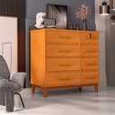 Ver imagem 1 de Cômoda para Quarto 8 Gavetas Detroit Nature