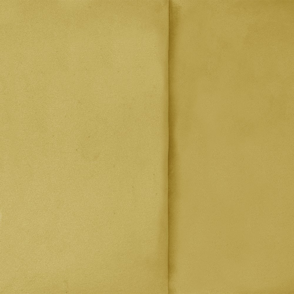Cabeceira de Cama Box Viúva 128 cm Marjorie Inspire House Suede Veludo Amarelo - 3