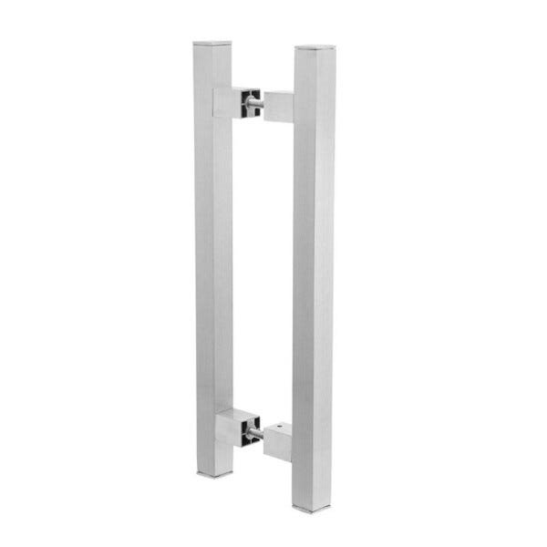 Puxador Duplo para Porta Pauma Alumínio Acetinado 293 30cm - 1