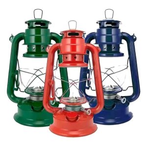Lampião À Querosene para Camping 30cm de 300ml Pratico