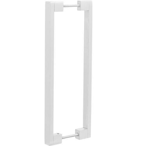 Puxador Duplo para Porta Pauma Alumínio Acetinado 332 44,8cm - 1