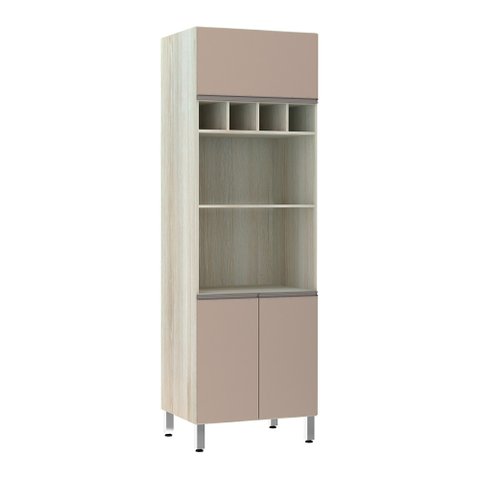 Paneleiro 70 Cm Duplo Nicho 3 Portas Luci Luciane Móveis