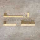 Ver imagem 2 de Acessórios Para Banheiro 5 Peças Jauru Pingoo.casa - Dourado