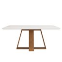 Ver imagem 3 de Conjunto Sala de Jantar Mesa Tampo Vidro 6 Cadeiras Dj Móveis Freijó Kiara Lunar Lidia