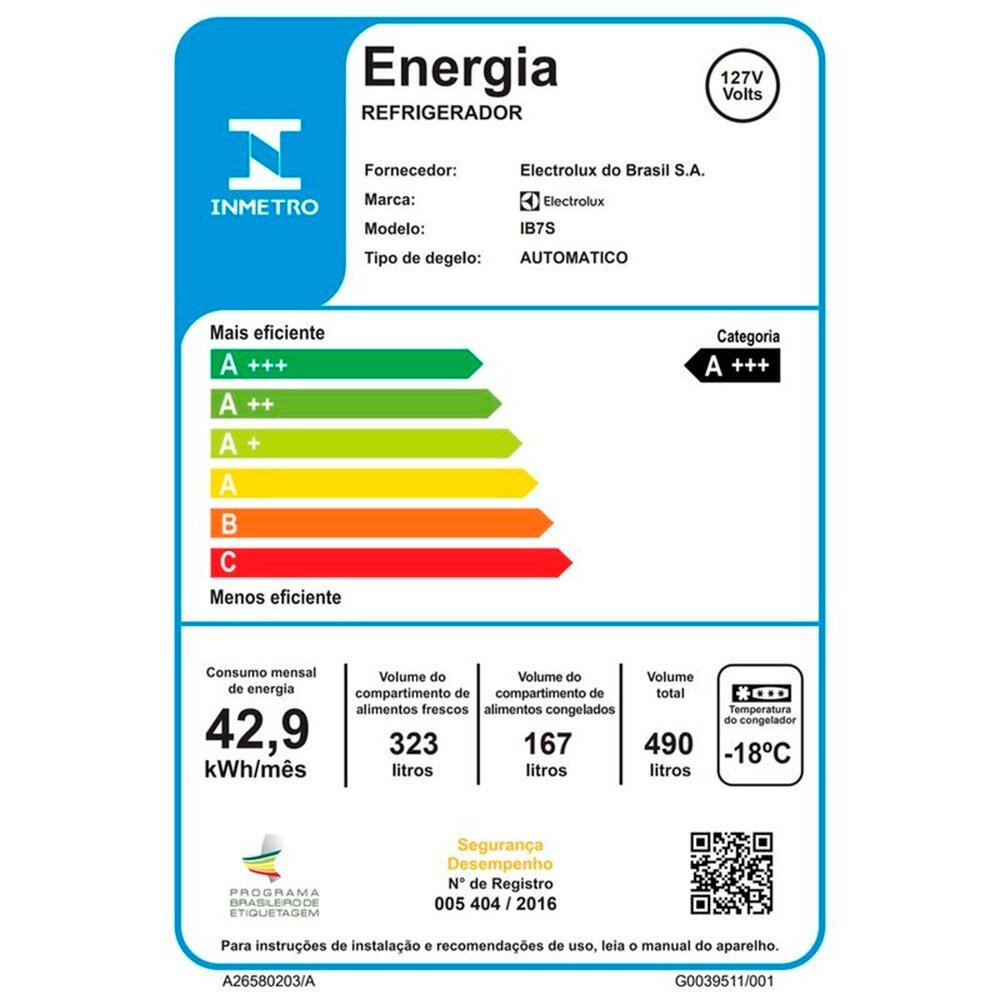 Geladeira Electrolux Frost Free Inverter 490l Inverse Inox Look Ib7s - 10