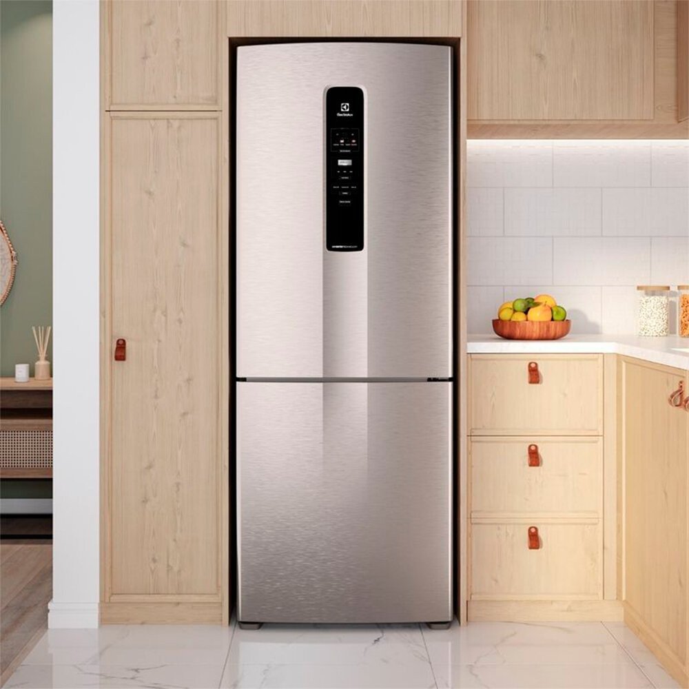 Geladeira Electrolux Frost Free Inverter 490l Inverse Inox Look Ib7s - 9