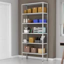 Ver imagem 4 de Estante de Aço 30cm - 6 Prateleiras Cinza 22kg por Prateleira