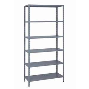Estante de Aço 30cm - 6 Prateleiras Cinza 22kg por Prateleira