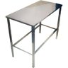 Mesa de manipulação Therj MBDSPINOX430 AISI 430 120cm x 50cm x 85cm - 1